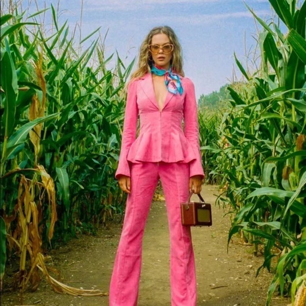 Jaded London Pink corduroy suit set